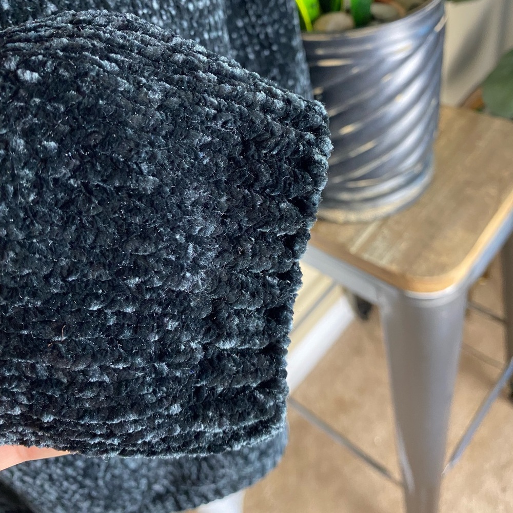 J. Jill Black Chenille Crewneck Sweater - Picture 5 of 8